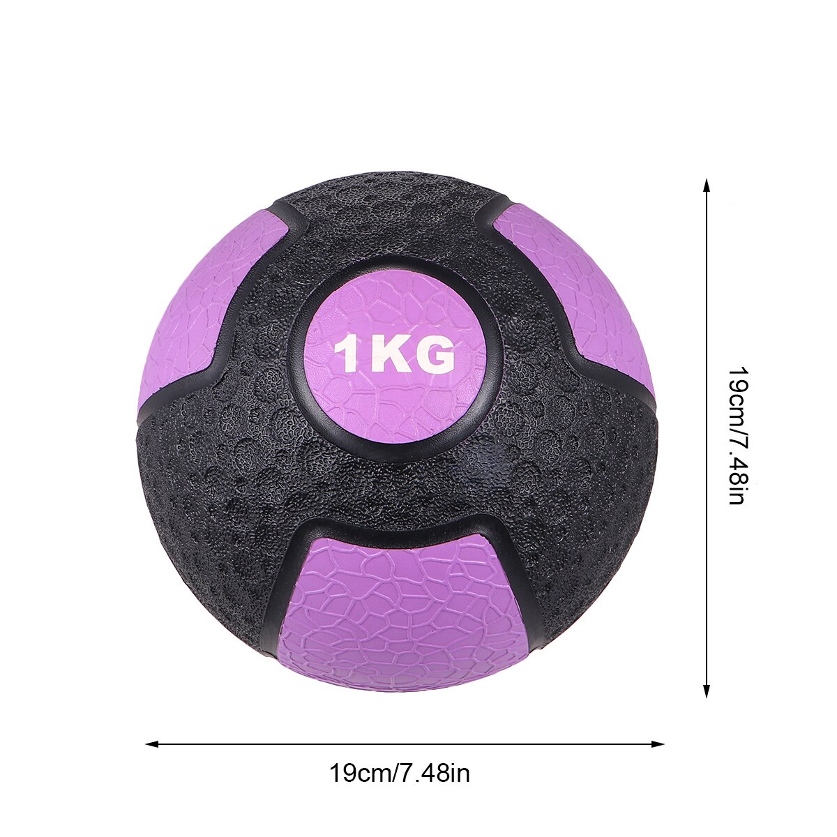 1PC 1KG Yoga Pilates Ball Small Exercise Ball Medicine Ball for Abdominal Workouts Rehabilitation Exercises Core Strengthening