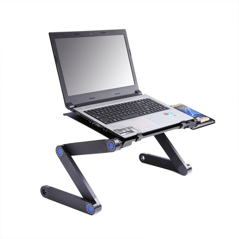 Aluminium Legierung Laptop Schreibtisch Klapp Tragbaren Laptop Tisch Notizbuch Schreibtisch Tisch Stand Bett Sofa Schreibtisch Tablett Buch Halfter