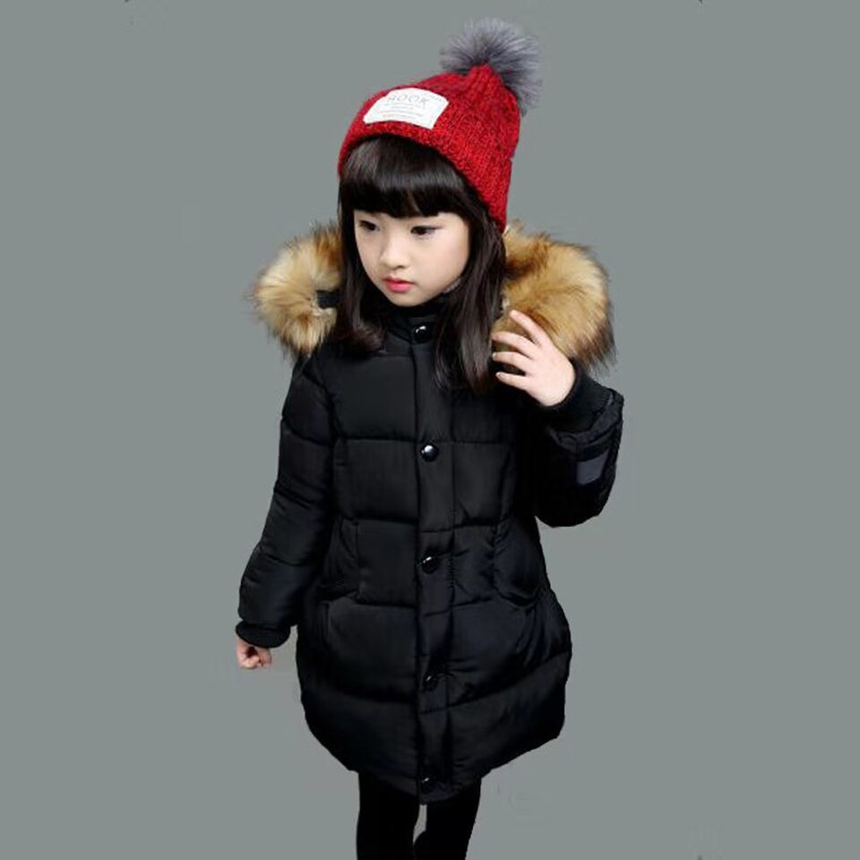 4 5 6 7 8 9 10 12 jaar Meisjes Winter Jas Parka Katoen Gevoerde Meisje Hooded Warme Jassen Mode Dikker Warme Bovenkleding