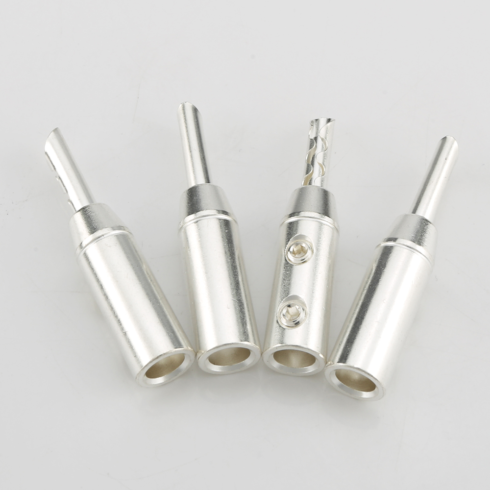 Audiocrast  b835s 4 st silverpläterad banankontakt silverpläterad bfa-kontakter kontakter bfa-kontakt
