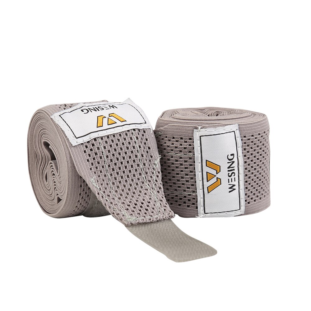 Bokshandbandage breedte 5cm boksbandage sanda muay thai mma taekwondo hand handschoenen lengte 3m 5m katoen: Lichtgrijs / 3m