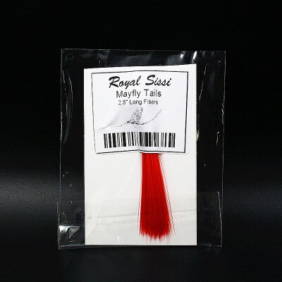 1bundle fly tying synthetic tail fibers 2.5''long mayfly tails 7optional colors watershed treated microfiber fly tying materials: Red