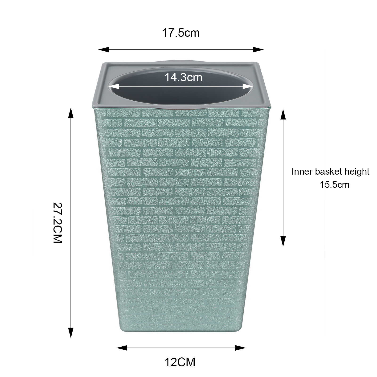 Plastic Brick Pattern Flowerpot Shape Garden Flower Pot for Garden Courtyard Indoor Large Flower Pot Garden Supplies