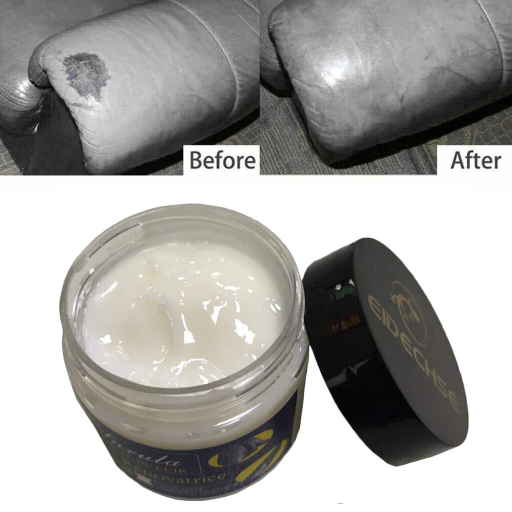 50ml Leather Repar kit Vinyl Repair Filler Compound for Leather Sofa Coat Restoration Cracks for Burns Car Seat Holes