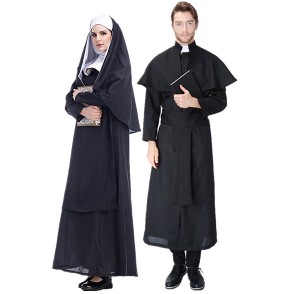 Traditionellen Schwester Nonne Kostüm Erwachsene Religiöse Katholischen Priester Missionare Cosplay Kostümich