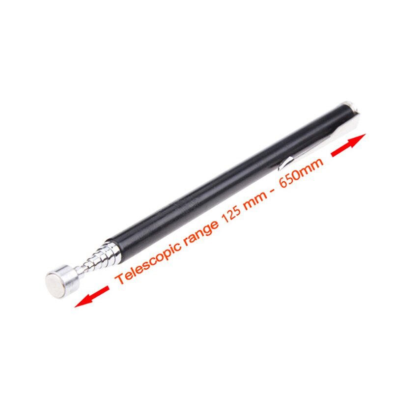 Mini Portable Telescopic Magnetic Magnet Pen Handy Tools Capacity For Picking Up Nut Bolt Extendable Pickup Rod Stick Car Tools: Black