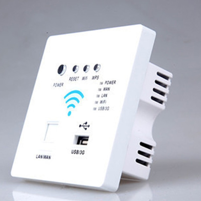 86 tipo di Muro Senza Fili Wifi router 3G senza fili per la CONNESSIONE WIFI con USB di Ricarica Interruttore Presa