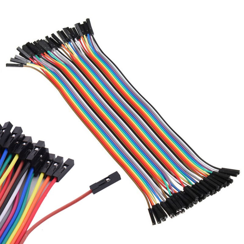 40PCS 20cm Female to Female Dupont Wire Jumper Cable 1P-1P Connector for Arduino