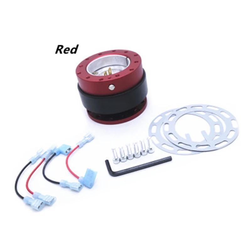 Aluminiumlegering Stuurwiel Bal Lock Universele Stuurwiel Quick Release Adapter Bal Lock Quick Release: Red