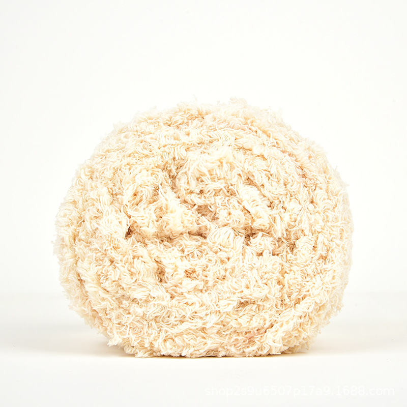 Coral Fleece Yarn Soft Braided Yarn Hand Woven Scarf Thick Baby Toddler Wool Knitting Special Price Crochet Thread: army green