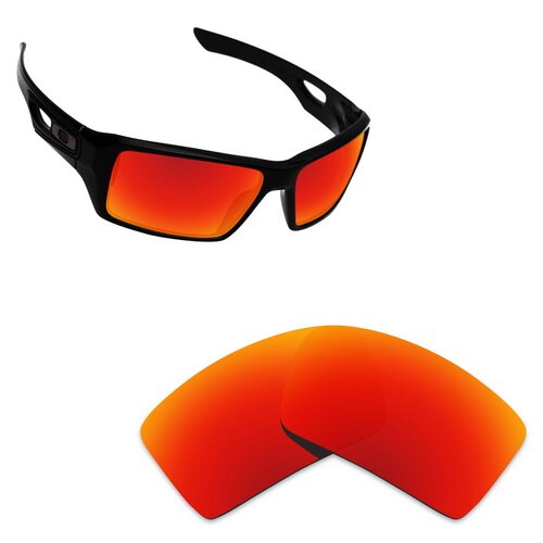 ToughAsNails Polarized Replacement Lenses for Oakley Eyepatch 2 Frame - Varieties: Fire Red Mirrored