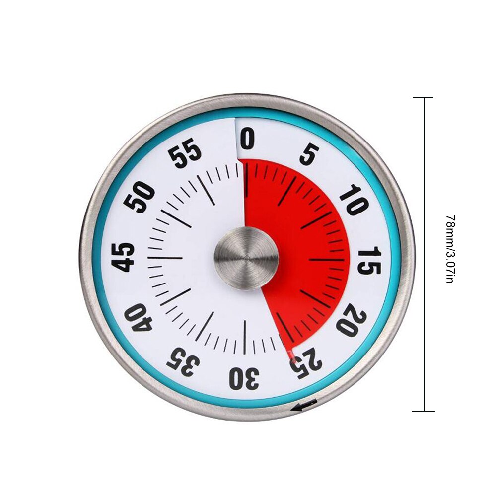 Clockwork Timer Mute Countdown Timer 60 Minuten Mechanische Timer Management Tool Klaslokaal Meeting Conference Digitale Timer
