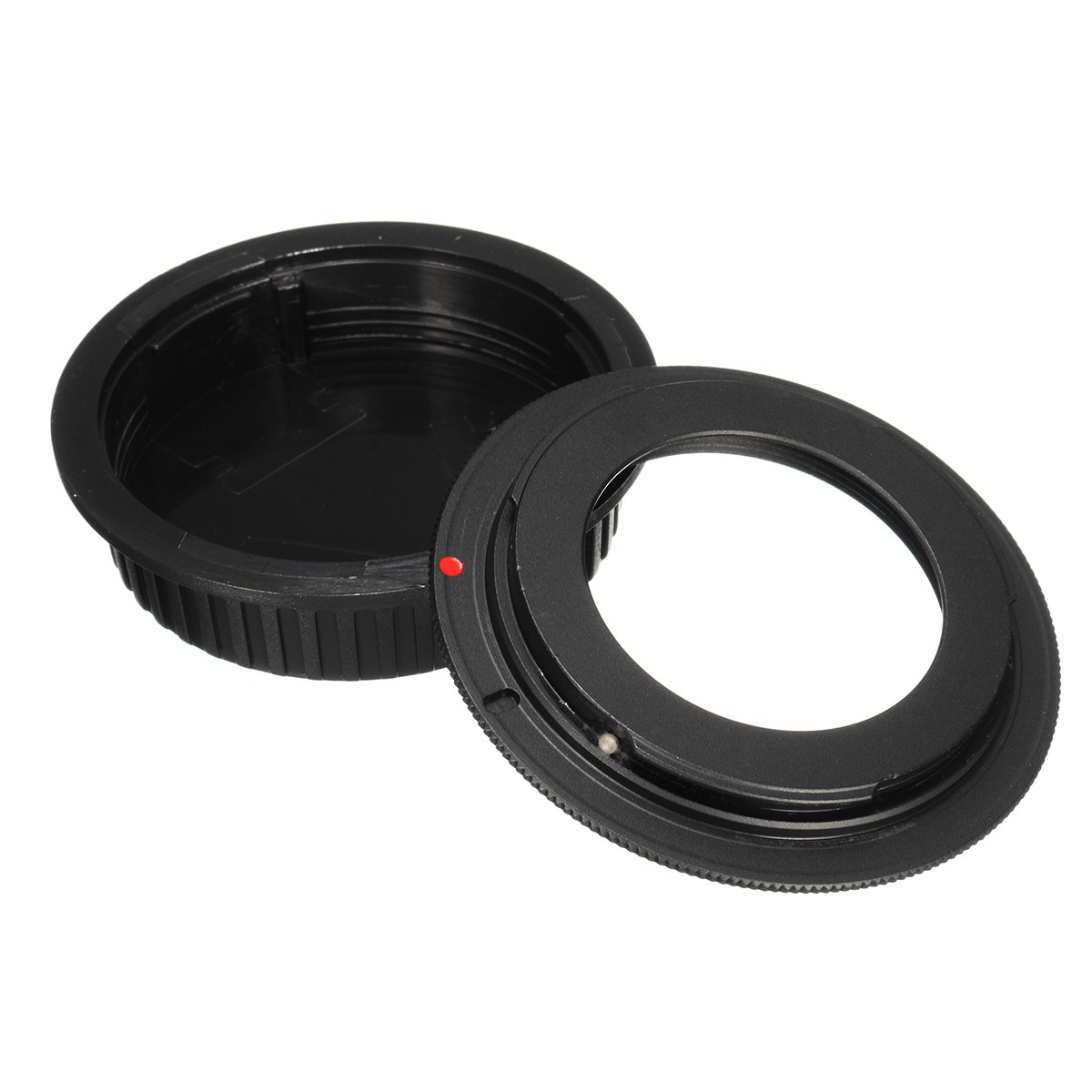 M42 Schroef Lens Voor Canon EOS EF Mount Adapter Black 5D II III 6D 7D 70D 100D + Cap