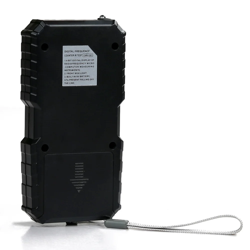 Probador de frecuencia infrarroja para llaves de coche, instrumento de prueba de contador de frecuencia infrarrojo electrónico Digital de 100M-1GHZ con iluminación