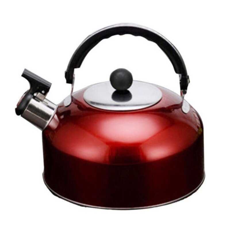 Kookplaat Ketel Camping Fluitketel Thuis Draagbare Elektrische Kachel Gas Boot 3L Zilver/Rood/Blauw Snelle Kook: Red