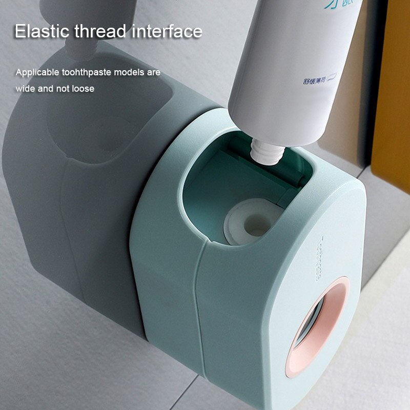 Wall Mount Automatic Toothpaste Dispenser Bathroom Accessories Set Toothpaste Squeezer Dispenser Bathroom Toothbrush Holder Tool
