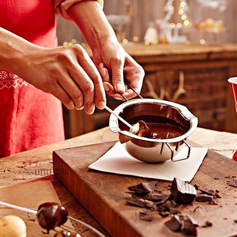 Stainless Steel Chocolate Melting Pot Double Boiler Milk Bowl Butter Candy Warmer Pastry Baking Tools