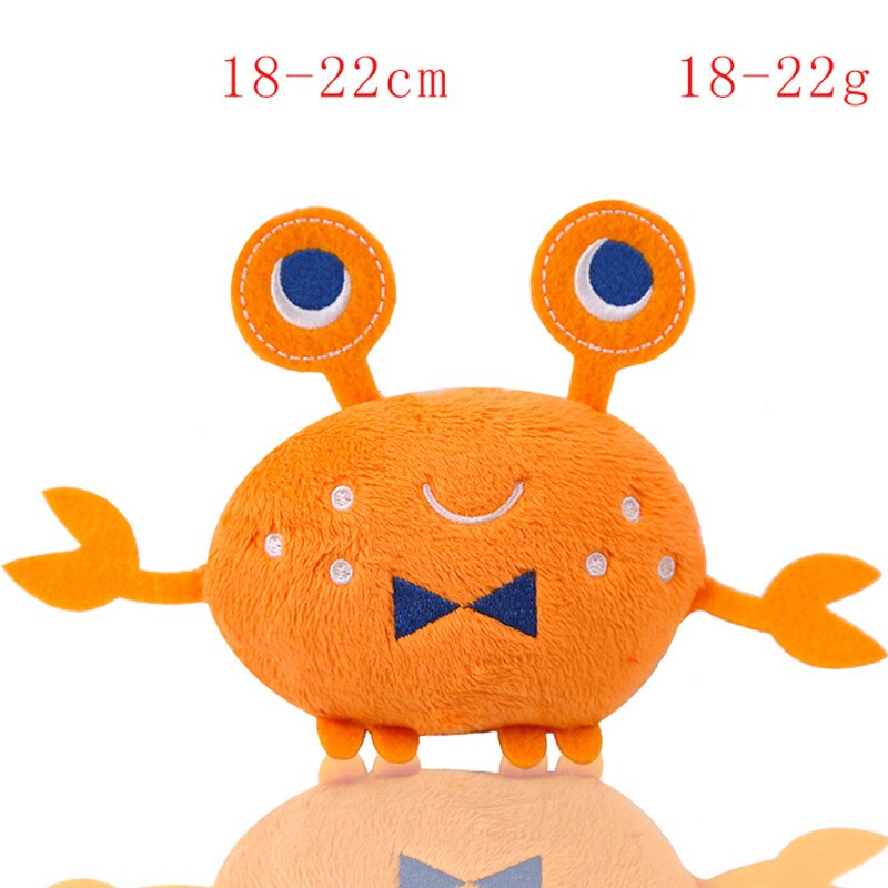 Puppy Teething Toys Dog Plush Vocal Toys Variety of Fruit Cartoon Animals Pet Cat Supplies Toys Pet Supplies puppy accessories: crab