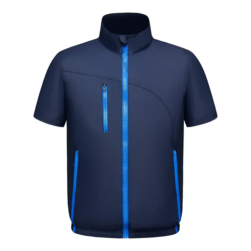 Summer Cooling Fan Vest For Men Usb Lightweight Air Conditioned Hiking Work Clothes For High Temperature Fishing Activities Coat: XL / Azul