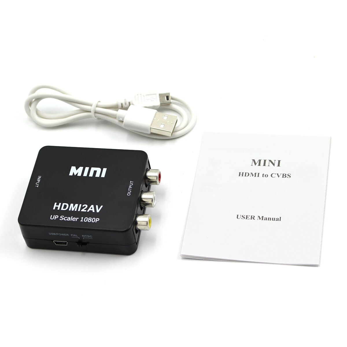 Hdmi Naar Av Scaler Converter Box Hd Video Composiet Adapter Hdmi Naar Rca Av/Cvsb L/R Video