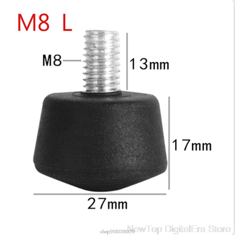 Universal antideslizante goma pie alfombrilla pies Spike accesorios de fotografía para trípode monopié 3/8 pulgadas 1/4 pulgadas M8 N26 20: 2-L