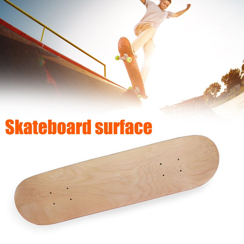 8 Layer DIY Skateboard Deck Maples Blanks Double Concave Surface with For Teen Adults BV789