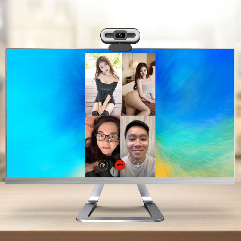 4K HD Webkamera Kostenloser Stock Ring Licht Schönheit Computer Kamera Autofokus Video Konferenz Netz Kamera Für Internet Berühmtheit Live
