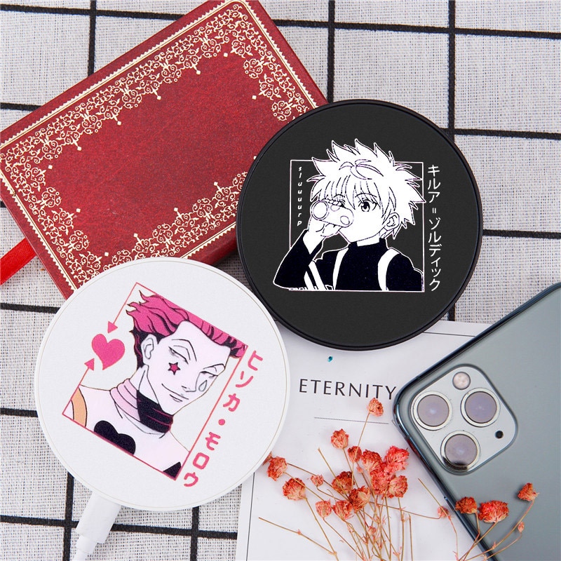 Hunter X Hunter Anime Drahtlose Ladegerät für Iphone/Airpods Drahtlose Ladegerät Tragbare Ladegerät für Samsung für Huawei für Xiaomi