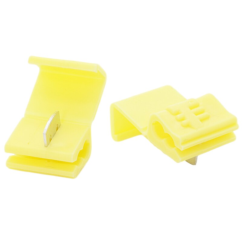 Scotch Lock Electric Wire Cable Connectors Quick Splice Terminals Crimp Non Destructive Without Breaking Line AWG 22-18: Yellow / 20PCS