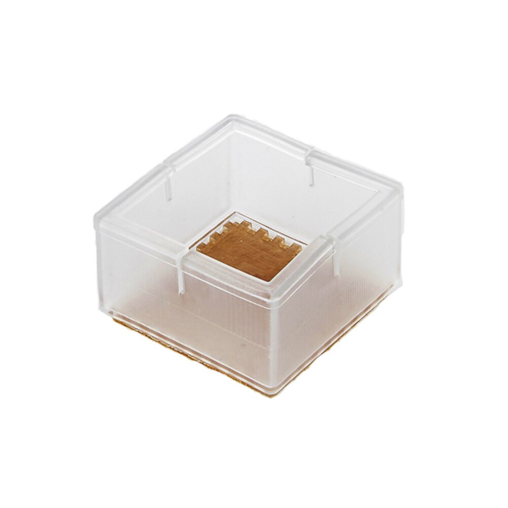 10Pcs Siliconen Rechthoek Vierkante Ronde Stoelpoot Caps Voeten Pads Meubels Tafel Covers Houten Vloer Protectors: style 16