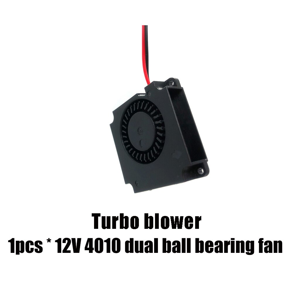 4010 fan 12v 24v ender 3 fan 40mm fan 2 pin oil fan dual ball bearing cooler cooling fan 3d printer parts 4010 40*40*10mm: Turbo dual ball 12V