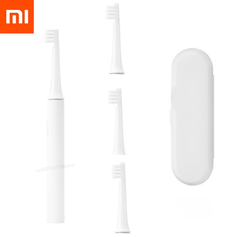 Xiaomi-cepillo de dientes eléctrico Mijia T100 para adulto, resistente al agua, Ultra sónico, automático, recargable por USB: 1 Set