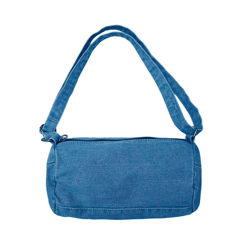 Frauen Handtaschen Messenger Leinwand Modische Denim Jean Kunst Einkaufen Mummy Schulter Messenger Blues Umhängetasche Totes #20: Sky Blue
