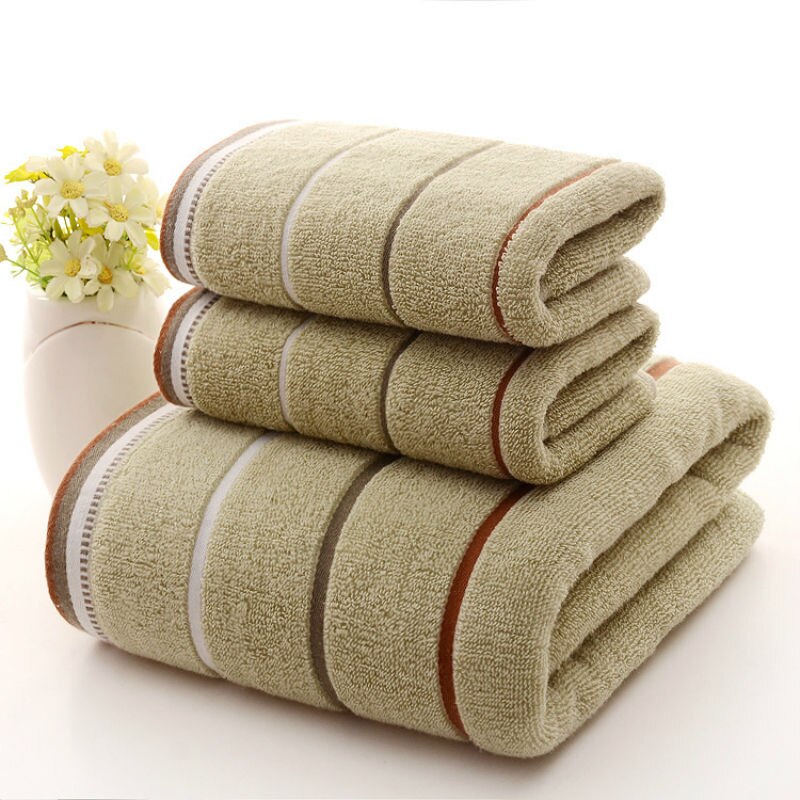 Cotton Towel Bath Towel Set Bath Towel 140x70cm Towel 35x75cm Soft Absorbent Three-Piece Set: 3pcs14