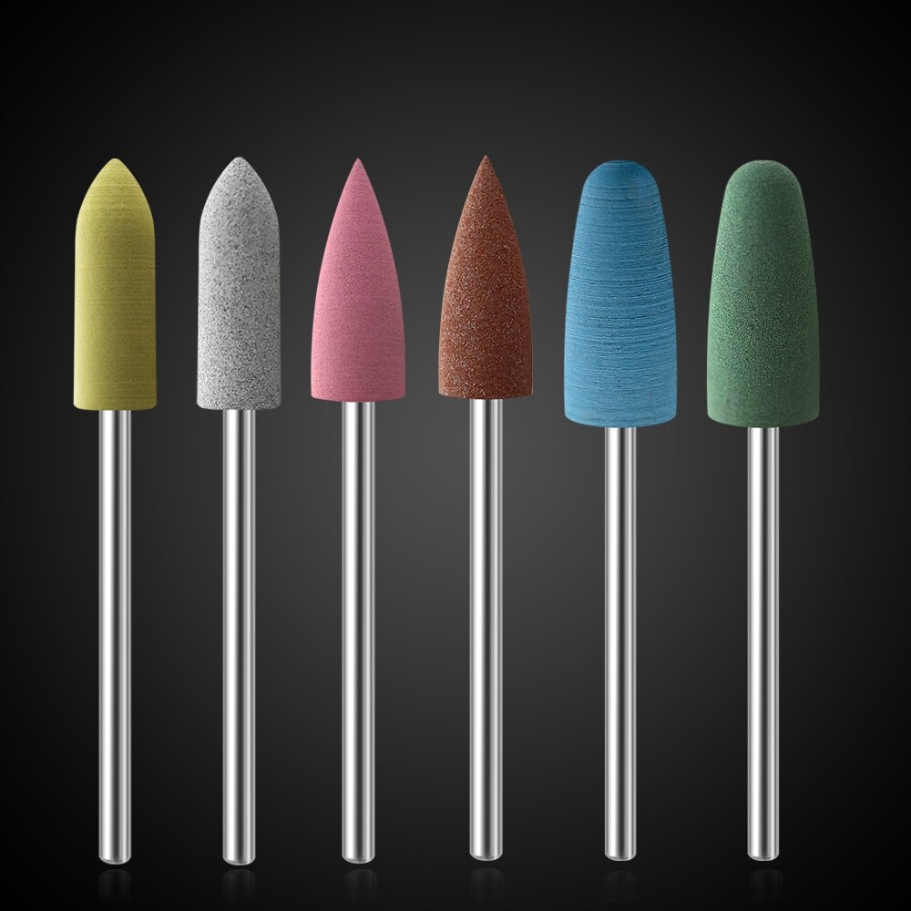 Kads Rubber Silicon Nail Boren Set Elektrische Frezen Voor Manicure Machine Nail Bestanden Roterende Nail Boor Tool