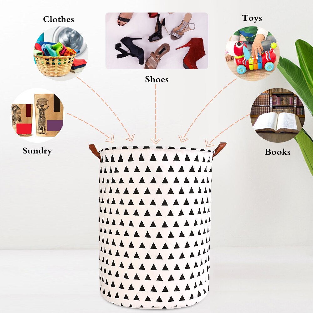 Didihou opvouwbare kleding speelgoed wasmand organizer opvouwbare wasmand ronde opbergbak 1pc