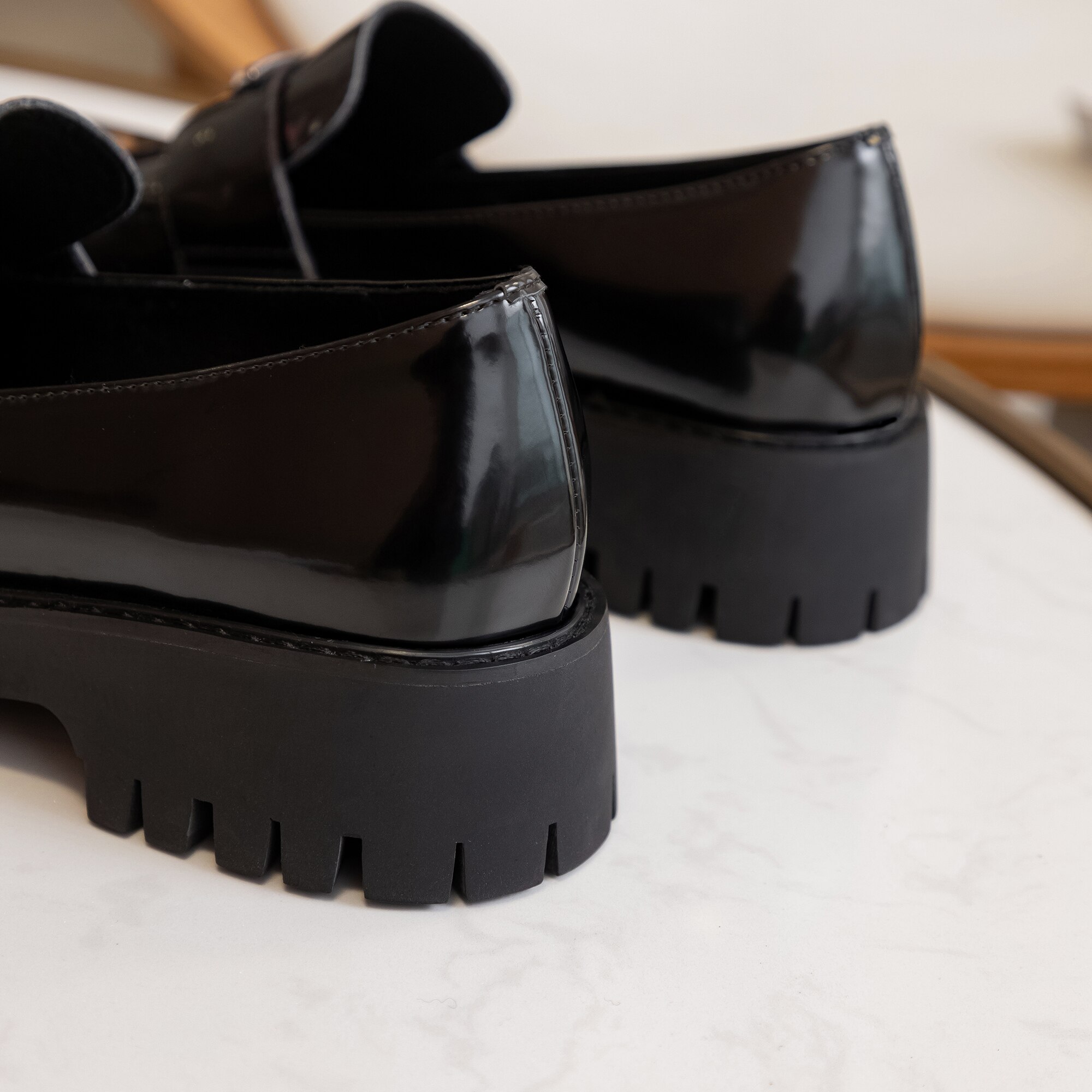 plana zapatos de cuero de las mujeres zapatos Brogue mujeres hebilla Zapatos de vestir de 4cm