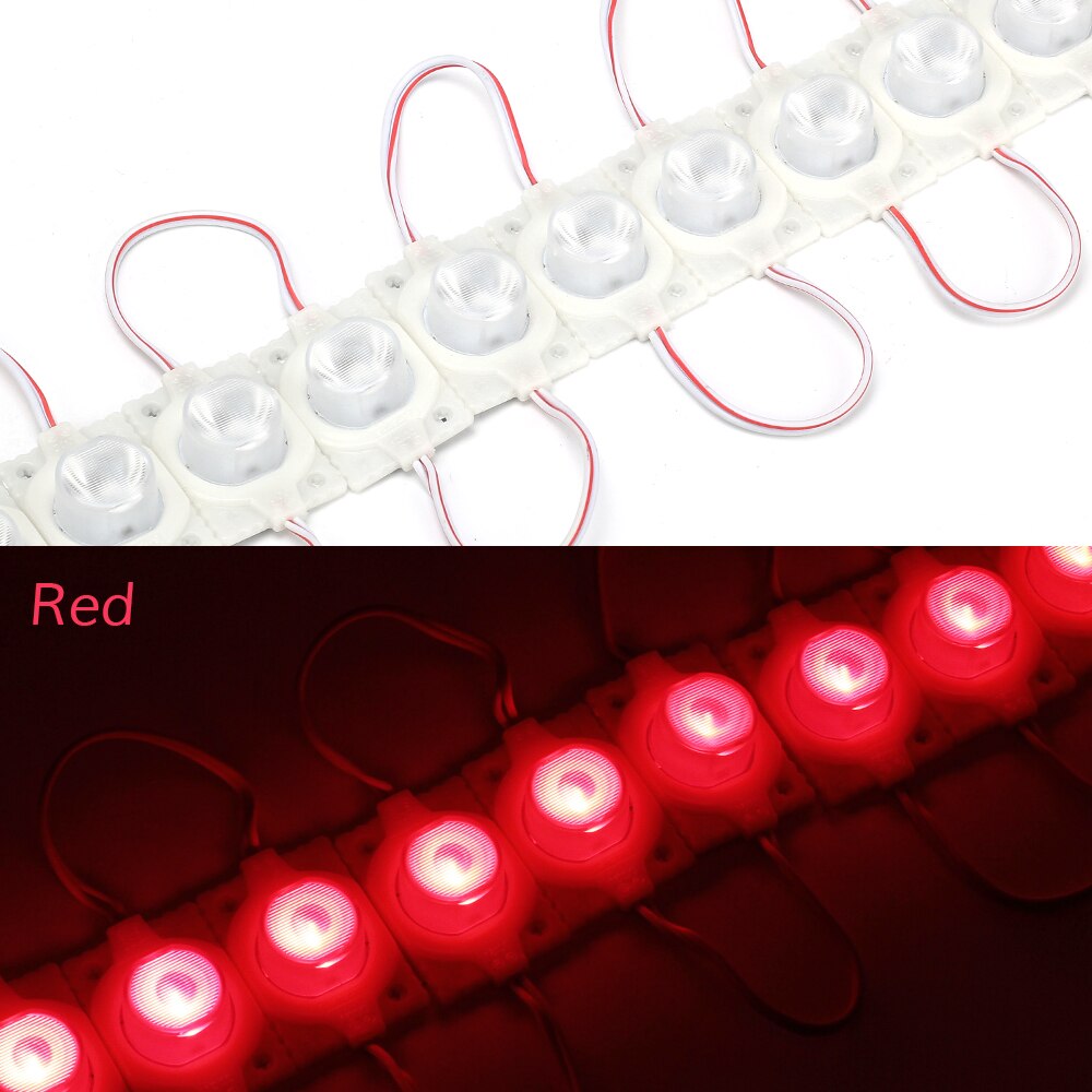 20PCS/Lot LED Module 1.5W 3030 LED CHIP IP65 Waterproof injection lens Super Bright Sign Advertising Backlight DC12V
