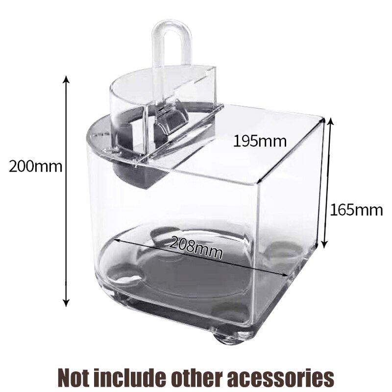 Acrylic Mini Fish Tank Small Ecological Landscape Betta Tropical Fish Aquarium Tanks Water Filtration Home Office Decor: tank only