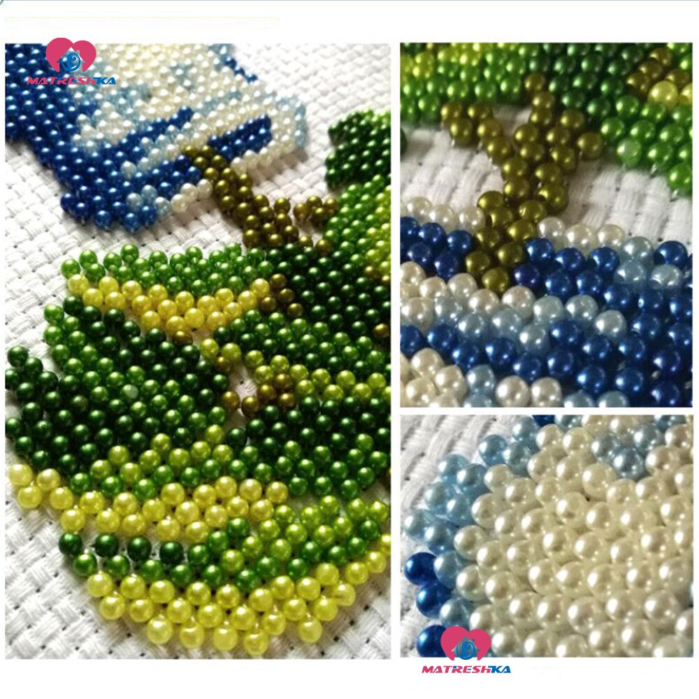 Diy perlen stickerei freundlicher perle kreuz stich stickerei perlen Dekor perlen kreuz stich gedruckt leinwand borduren erfüllt kralen