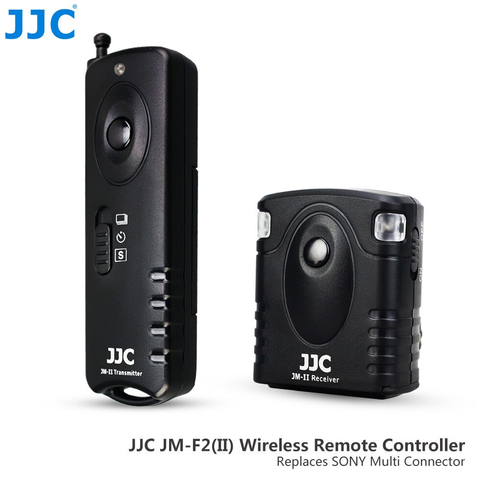 JJC Camera 433MHz Shutter Release Controller 16 Radio Channels Wireless Remote Control for NIKON D810/D850/D700/F90/F100/D750