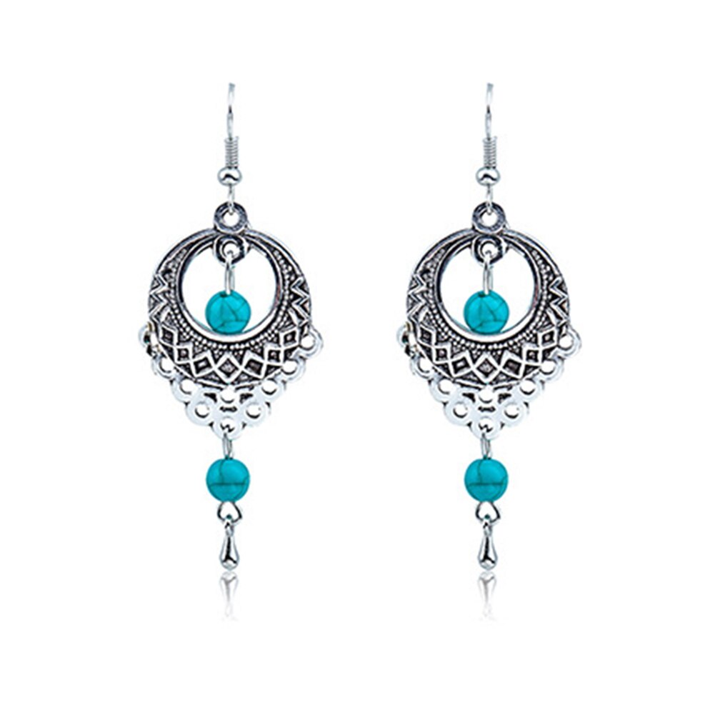 Jahrgang Boho Indien Ethnische Wasser Tropf Perlen Baumeln Ohrringe Für Frauen Weibliche Hochzeit Partei Schmuck Zubehör: B1
