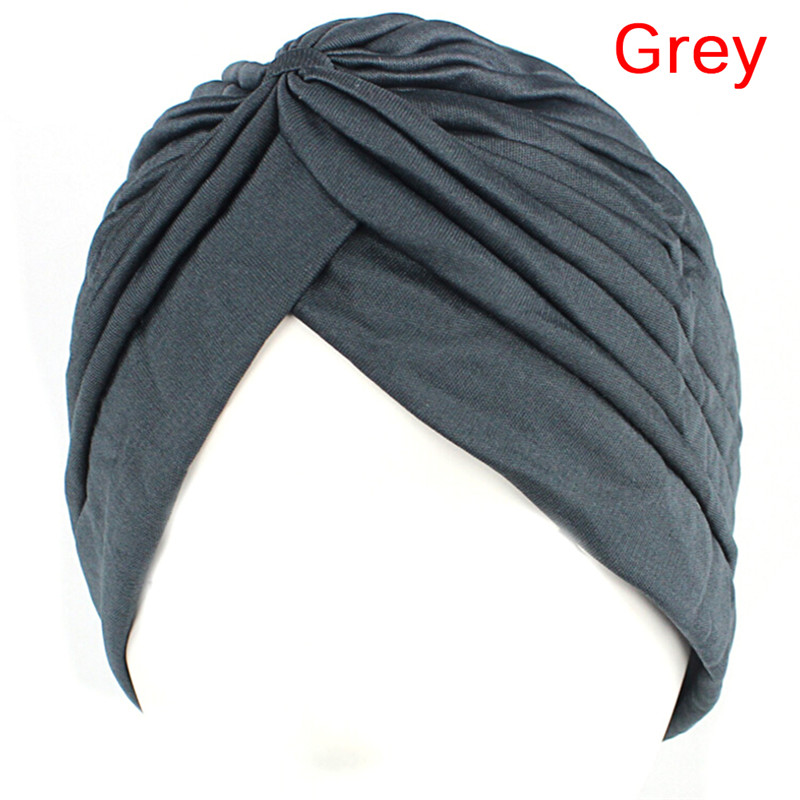 Kvinner elastisk tøyelig beanies hatt bandanas stor sateng panser hijab lokk hatt til musleim kvinners ensfarget muslimsk turban lokk 1 stk