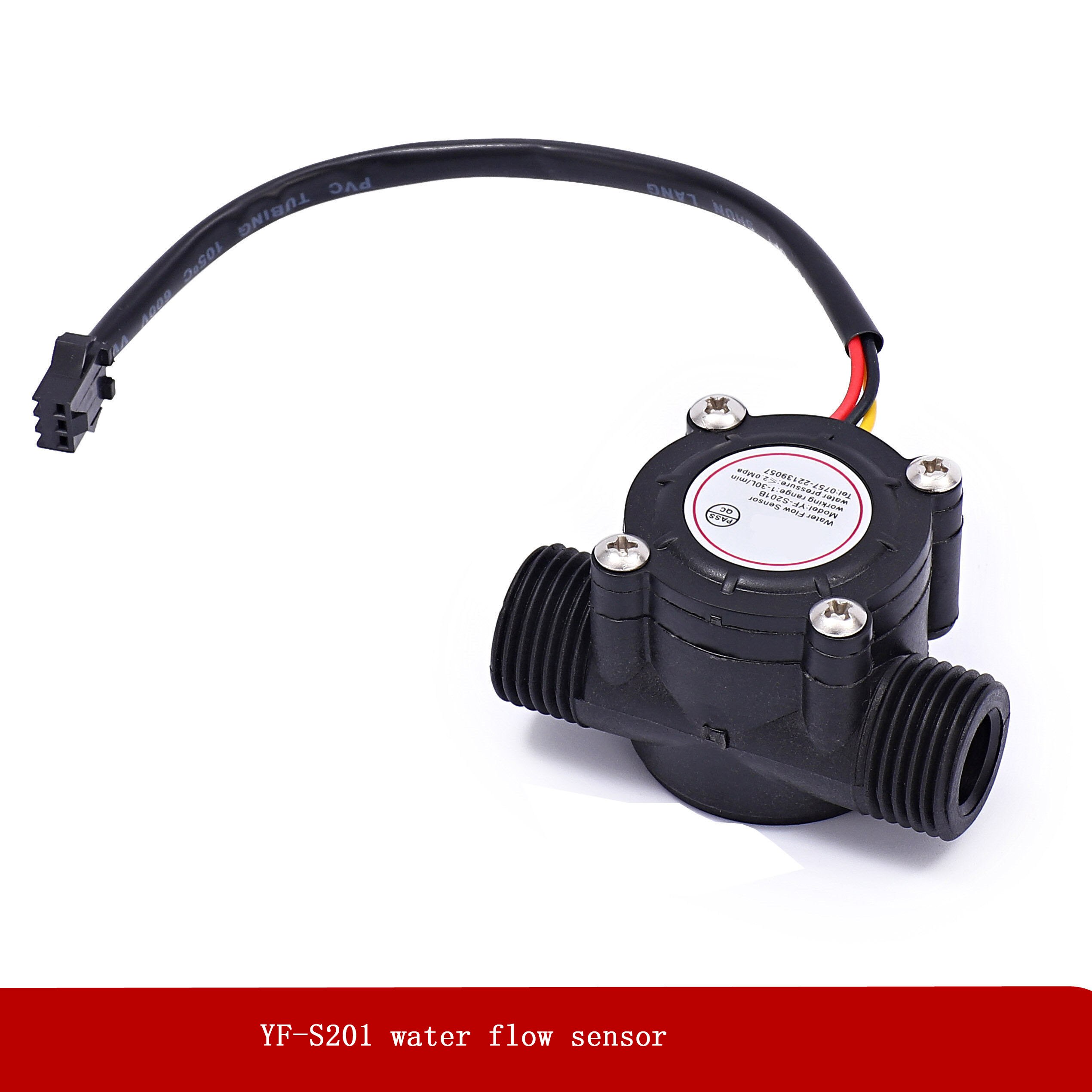 YF-S201 Water Flow Sensor / 4-Point G1 / 2 Interface Water Heater Water Dispenser Water Dispenser Hall Flowmeter