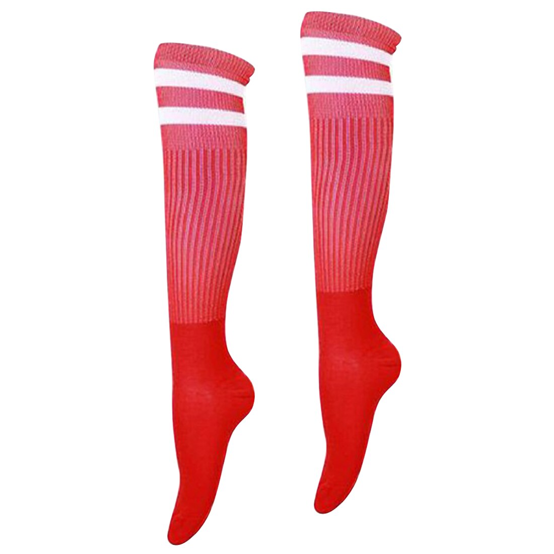 1 Pair Adult Striped Thicken Soccer Baseball Football Socks Over Knee Ankle Sports Long Cotton Socks for girl Women: 6