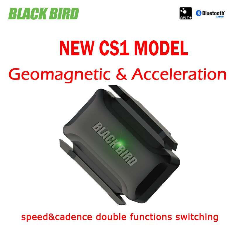 BLACKBIRD – capteur de Cadence CS1, compteur de vitesse, double Rpm, Bluetooth 5.0 ANT +, pour vélo de route et vtt, pour Garmin Zwift: BB CS1