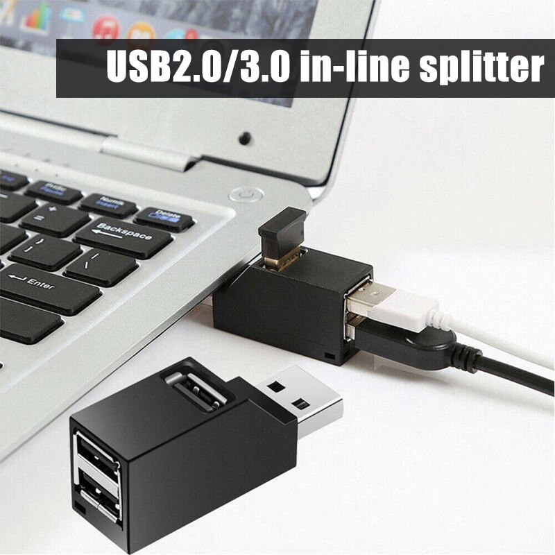 3 in 1 USB 3.0 Hub For Laptop PC Computer USB 3.0/2.0 Splitter Adapter For Notebook Dell Lenovo Computer Accessories