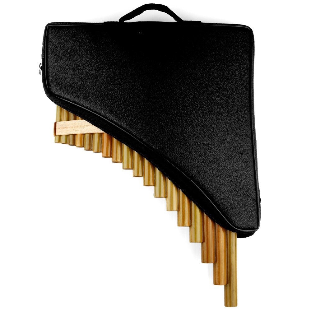 18 Pipes Pan Flute F Key Folk Musical Instruments Original Colour Flute De Pan Woodwind Instrument Handmade Pan Pipes