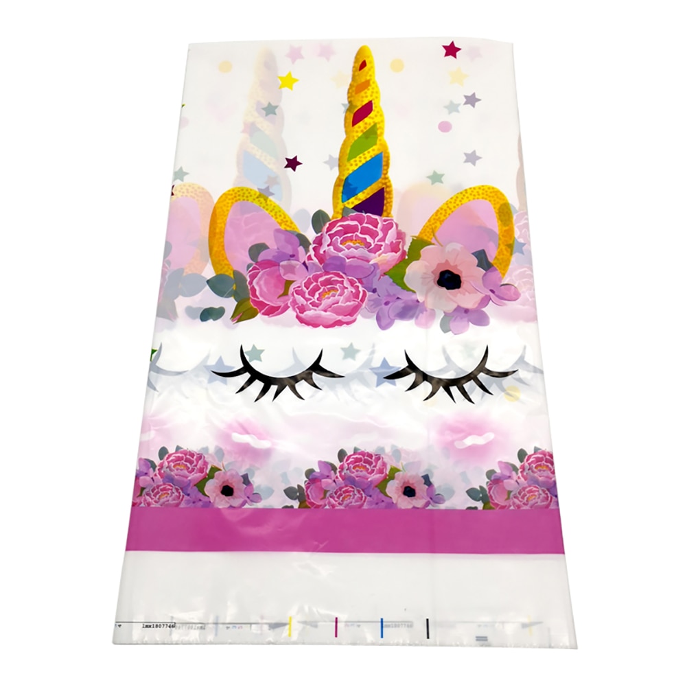 1pc Unique Party Plastic Disposable Party Tablecloth Birthday Tablecloth 42.5*70in: Default Title