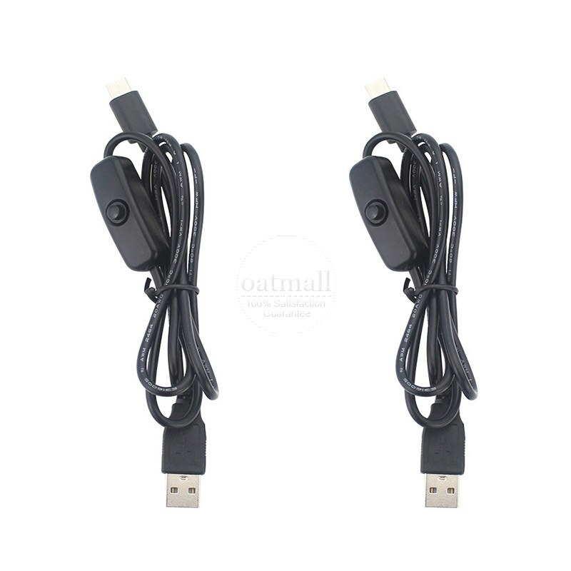 lampone pi 4 USB A Tipo C Cavo 5V 3A con Interruttore micro USB Cavo del Caricatore di CORRENTE ALTERNATA di Alimentazione per lampone pi 4B Tipo C Cavo